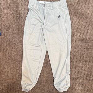 Adidas youth Gray baseball/softball pants